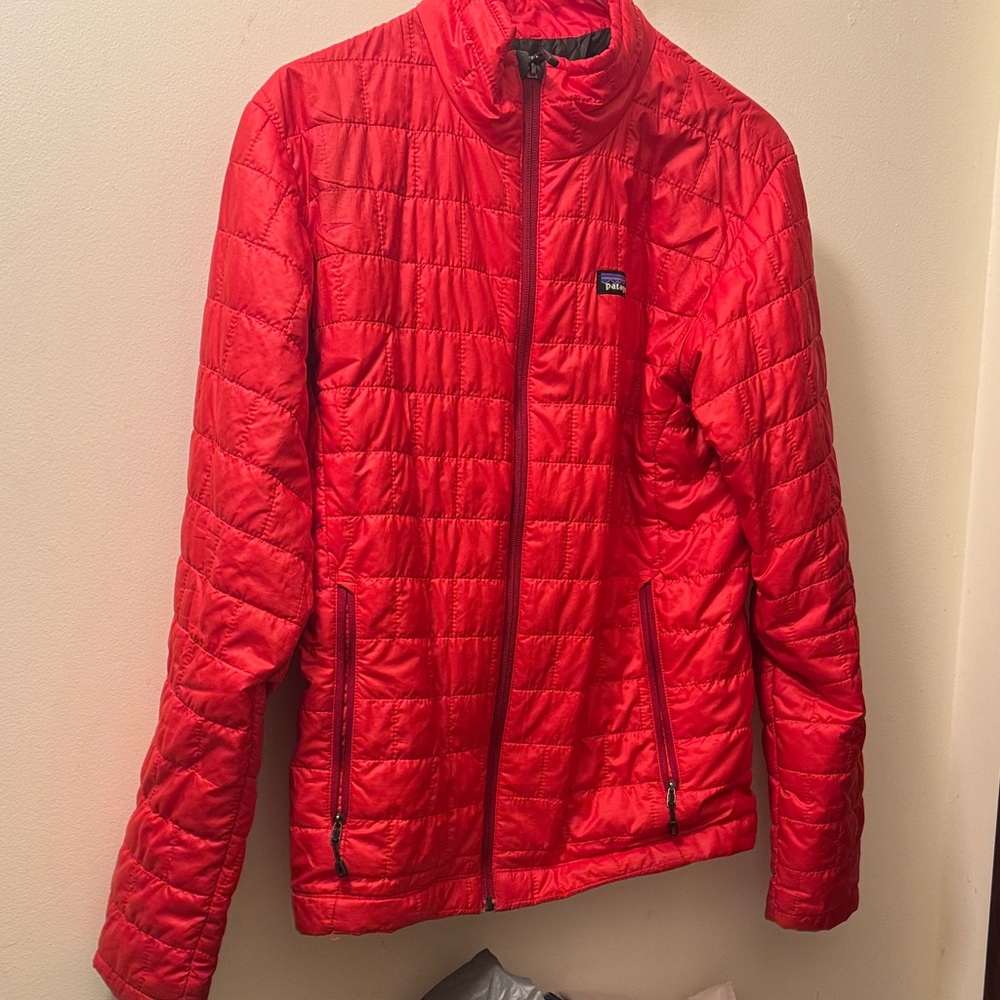 Patagonia red nanopuff jacket
